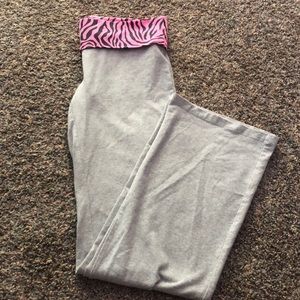 3/$20 Pink Grey/Pink Tiger Stripe Sweatpants Med